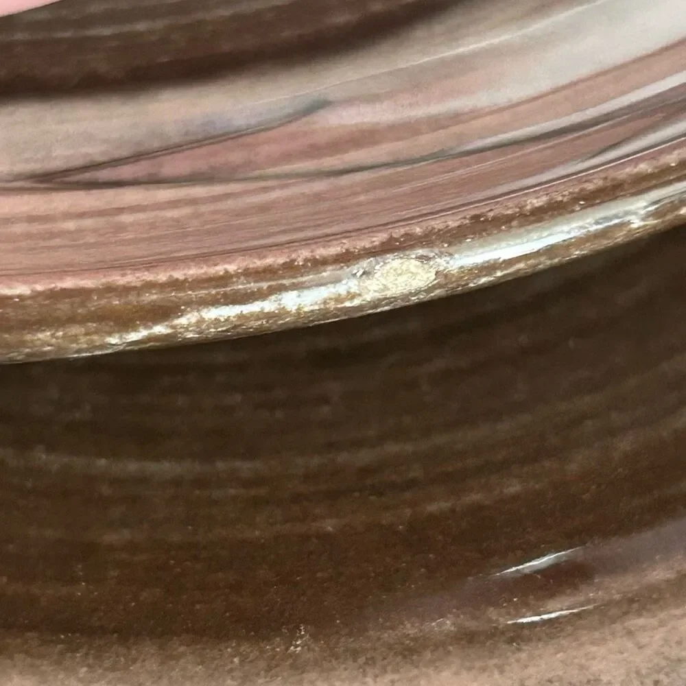 Santa Anita Ware Vreni Brown Swirl Mid Century Bread Plates Set of 4